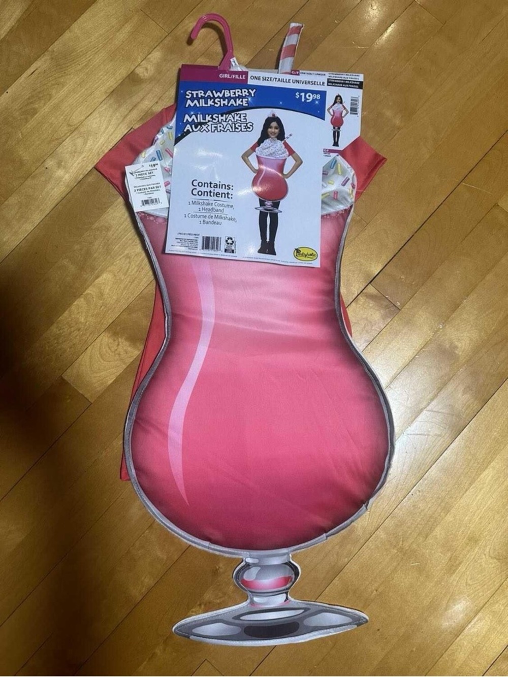 Kids strawberry milkshake Halloween costume